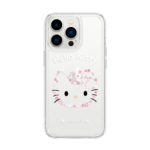 Hollow Floral Kitty iPhone Case